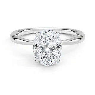 Oval Cut Moissanite Rings