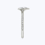Load image into Gallery viewer, 1.2 Carat Trillion Cut Moissanite Ring in White Gold
