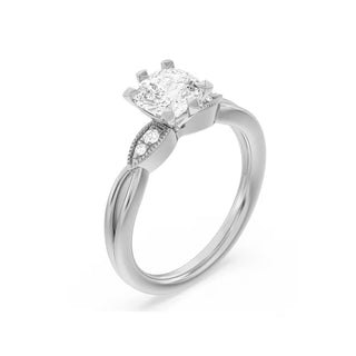 1.5 Carat Round Cut Five Stone Moissanite Ring in White Gold