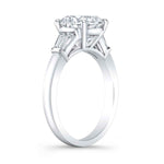 Load image into Gallery viewer, 2 Carat Cushion Cut 5 Stone Moissanite Ring in White Gold
