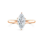 Load image into Gallery viewer, 1.50 Carat Marquise Cut Moissanite Solitaire Ring in White Gold
