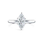 Load image into Gallery viewer, 1.50 Carat Marquise Cut Moissanite Solitaire Ring in White Gold
