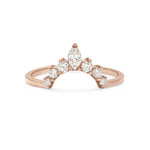 Load image into Gallery viewer, 1 Carat Curved Moissanite Wedding Ring In Yellow Gold
