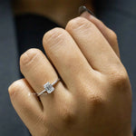 Load image into Gallery viewer, 1 Ct Emerald Cut Moissanite Solitaire Ring
