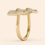 Load image into Gallery viewer, Back Side View Of Leaf Design Rings

