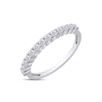 Load image into Gallery viewer, 2.40 Carat Trillion Cut Moissanite Bridal Set Ring In White Gold
