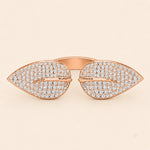 Load image into Gallery viewer, Front View Of Leaf Design Rings
