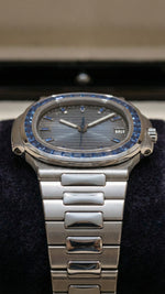 Load image into Gallery viewer, Nautilus Platinum Blue Sapphire Watch

