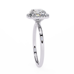 Load image into Gallery viewer, 2 Carat Cusion Cut Halo Engagement Ring In White Gold
