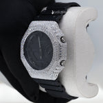 Load image into Gallery viewer, Side View Of Luxury Moissanite Rubber Strap GA-2100 Watch
