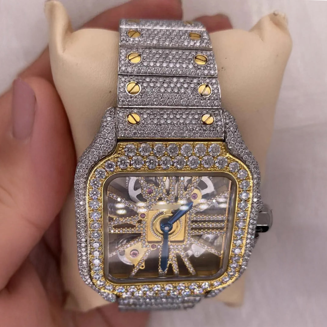 Close Up View Of VVS Moissanite Watch