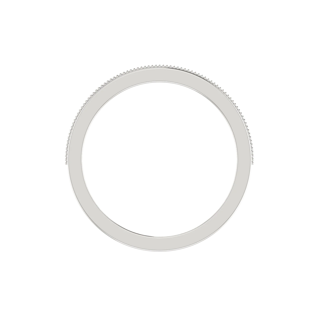 2.2 Carat Baguette Cut Moissanite Half Eternity Band in White Gold