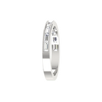 Load image into Gallery viewer, 2.2 Carat Baguette Cut Moissanite Half Eternity Band in White Gold
