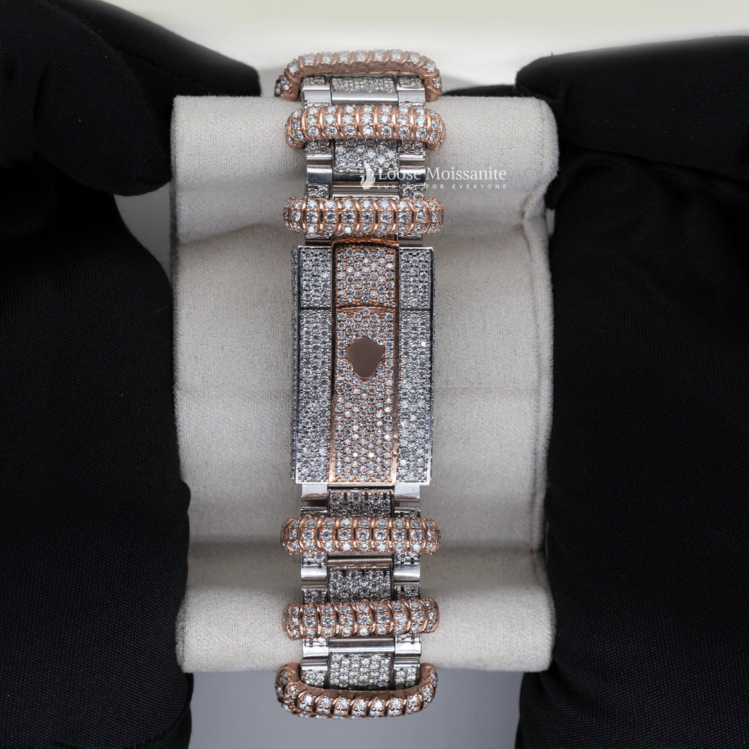 Back View Of Moissanite Iced Out luxury watches for men