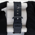 Load image into Gallery viewer, Back View Of Iced-out Moissanite Black Dial DW-5600 watch
