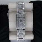 Load image into Gallery viewer, Back View Of Datejust Moissanite Red Dial Iced Out Watches
