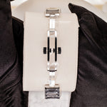 Load image into Gallery viewer, Back View Of Black Dial Stainless Steel Ladies Watch
