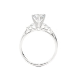 Load image into Gallery viewer, 1 Ct Round Cut Moissanite Five Stone Engagement Ring In White Gold
