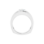 Load image into Gallery viewer, 1 Ct Asscher Cut Bezel Set Solitaire Moissanite Wedding Ring For Men
