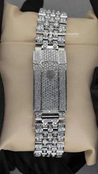 Blue Face Dial Moissanite Diamond Watch | 41MM