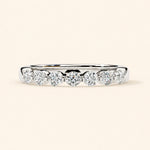 Load image into Gallery viewer, Front View Of 7 Stone Wedding Band
