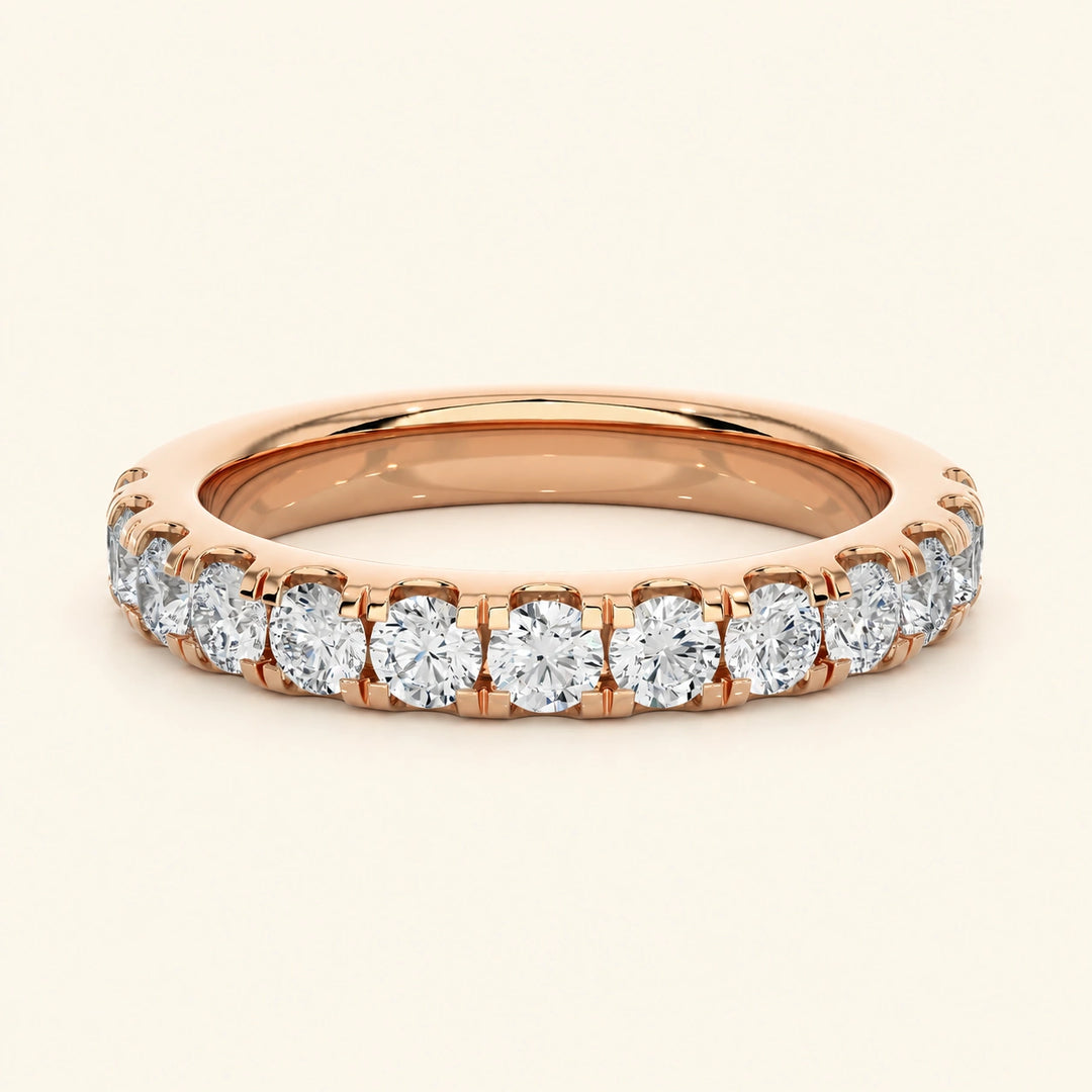 Front View Of Eternity Band Women