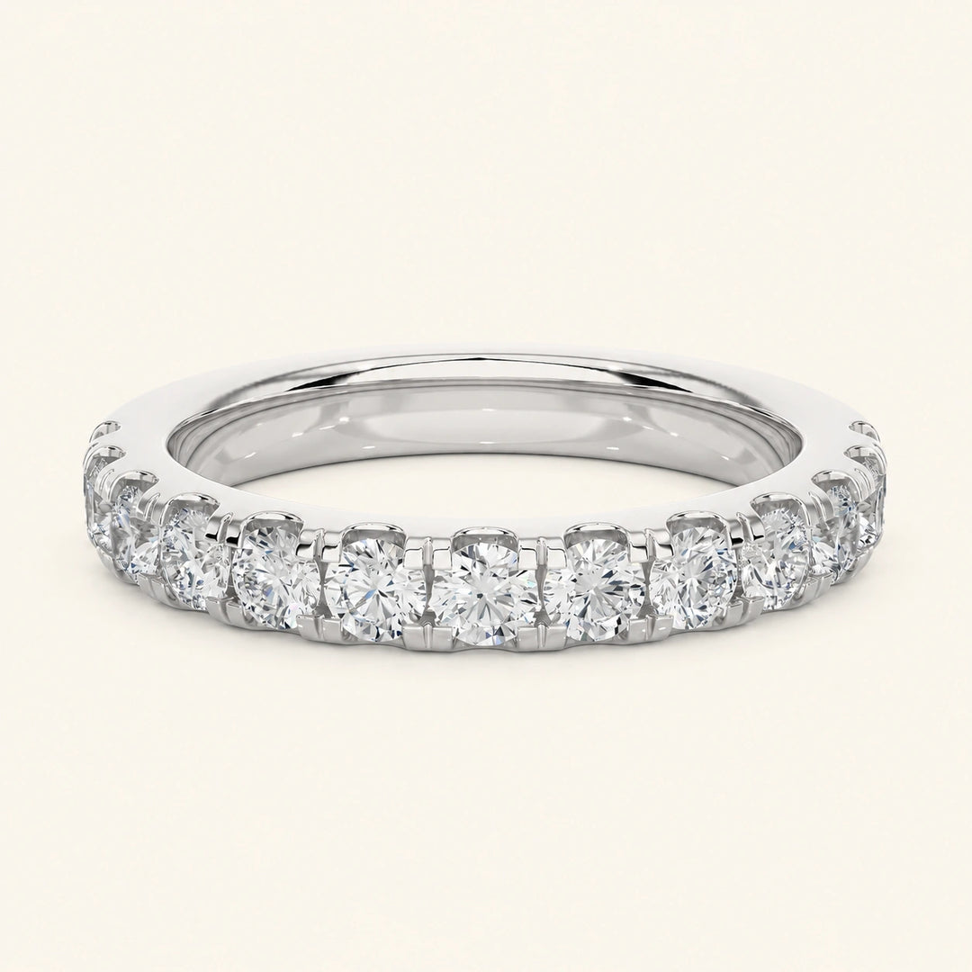 Front View Of Eternity Band Women