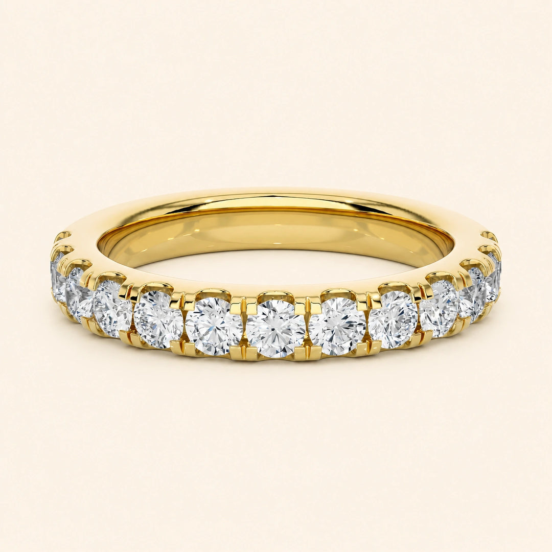 Front View Of Eternity Band Women