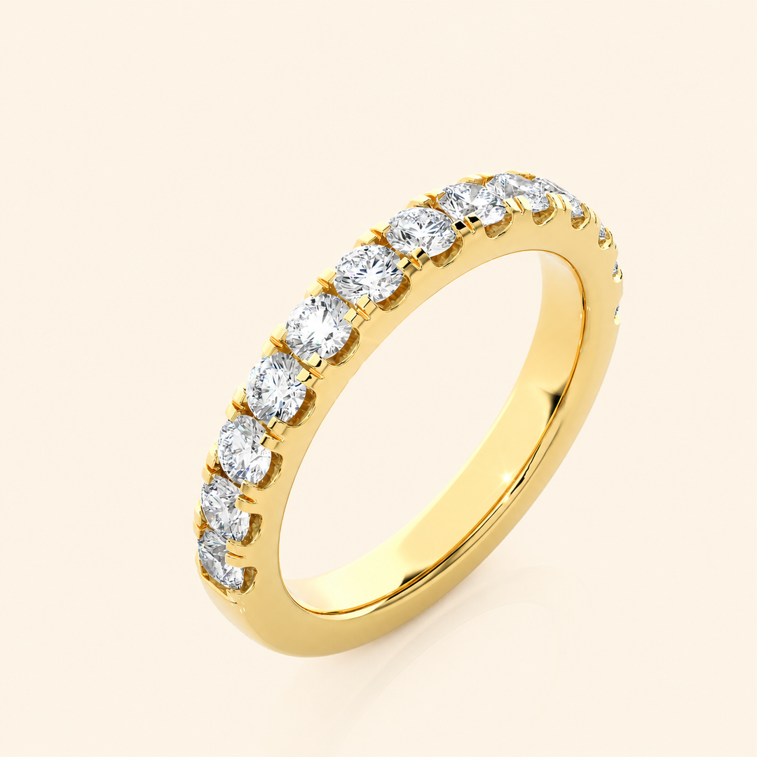 Angle View Of Eternity Band