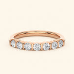 Load image into Gallery viewer, Front View Of Bar Setting Wedding Band
