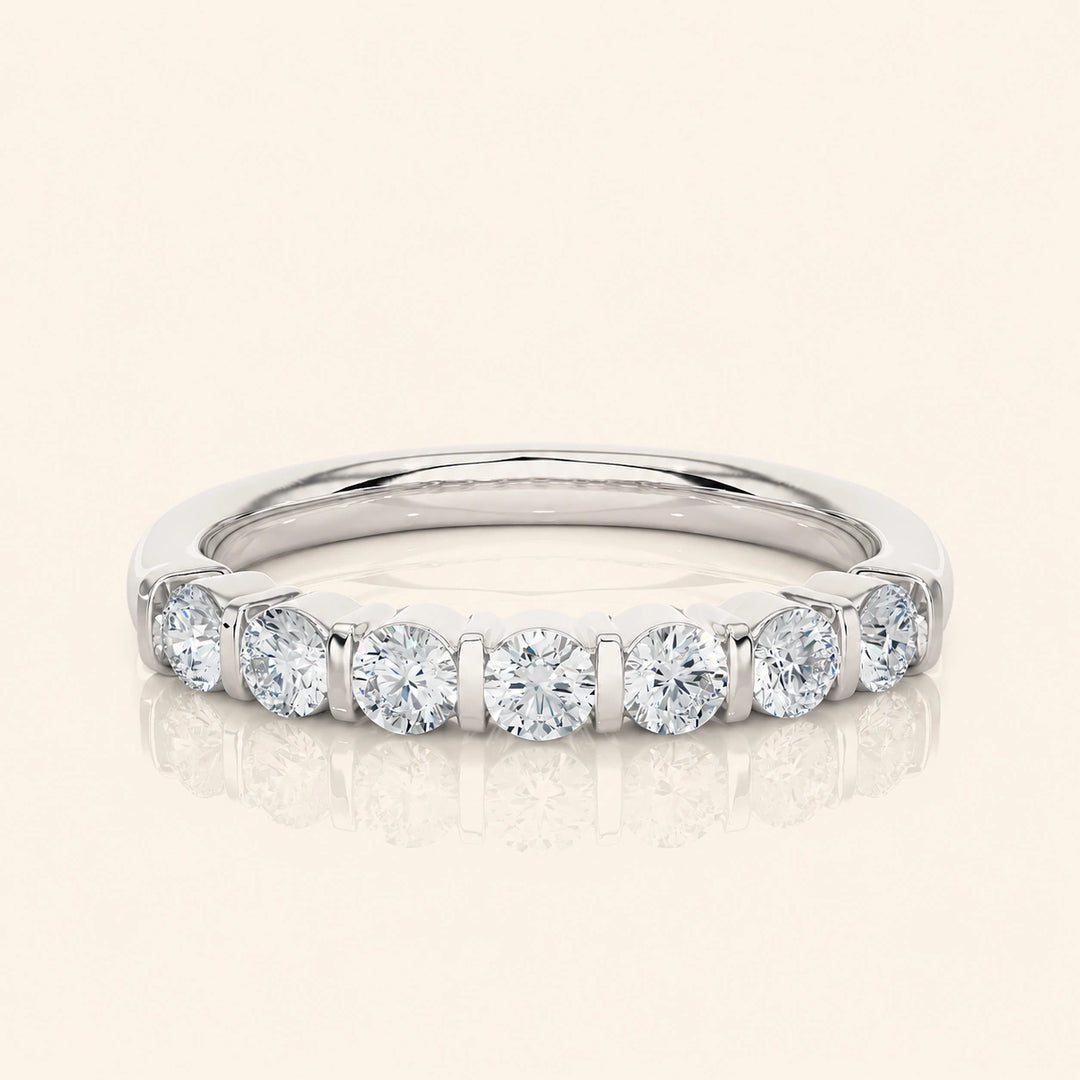 Front View Of Bar Setting Wedding Band
