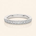 Load image into Gallery viewer, Front View Of Half Eternity Band

