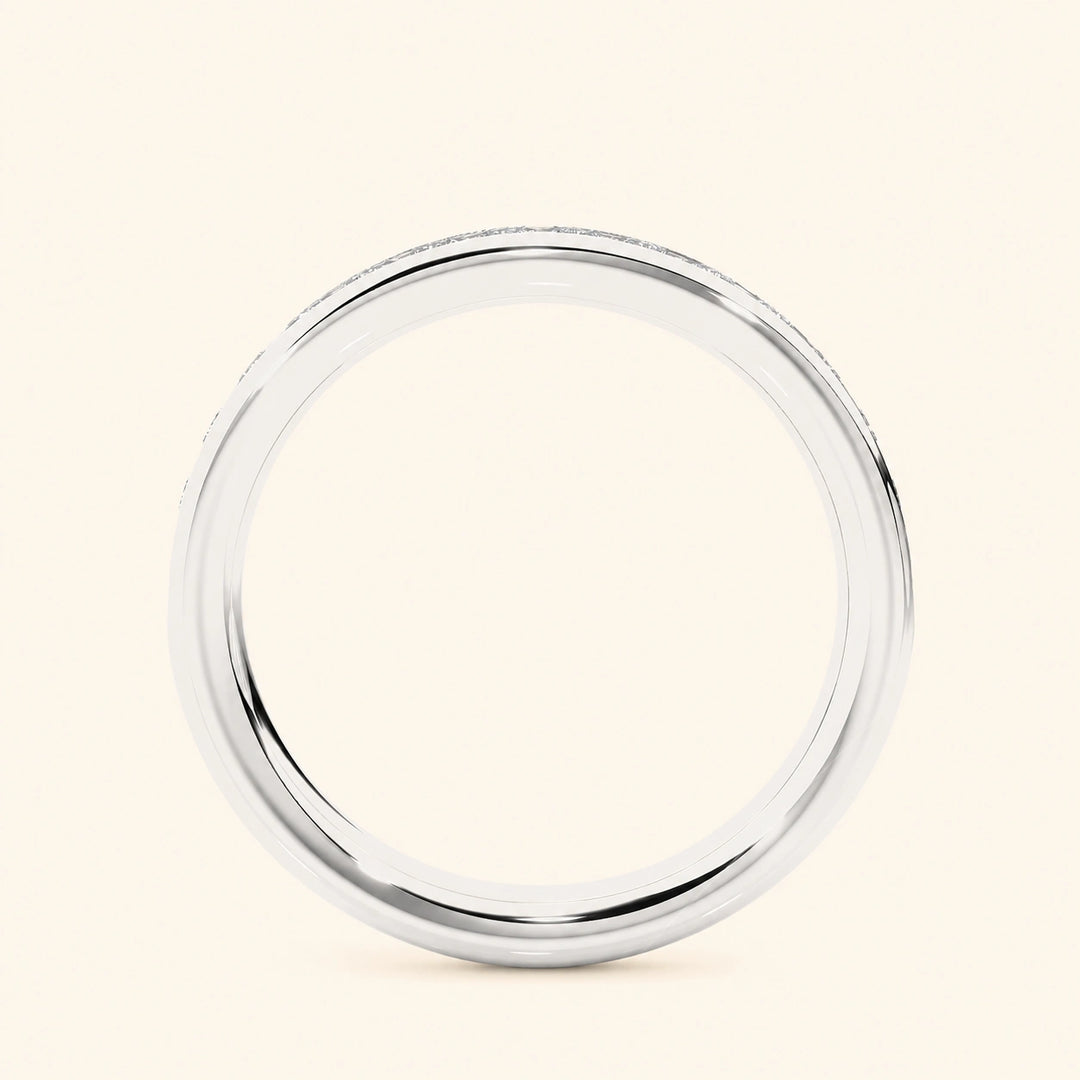 Back View Of Half Eternity Band