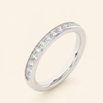 Load image into Gallery viewer, Angle View Of Half Eternity Band
