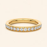 Load image into Gallery viewer, Front View Of Half Eternity Band
