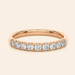 Load image into Gallery viewer, Front View Of Half Eternity Wedding Band
