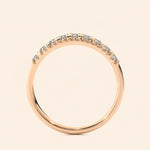 Load image into Gallery viewer, Back View Of Half Eternity Wedding Band
