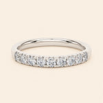 Load image into Gallery viewer, Front View Of Half Eternity Wedding Band
