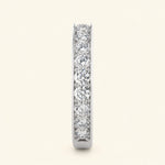 Load image into Gallery viewer, Side View Of Half Eternity Round Cut Wedding Band
