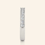 Load image into Gallery viewer, Side View Of Round Half Eternity Band
