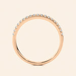 Load image into Gallery viewer, Back View Of Prong Half Eternity Wedding Band
