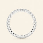 Load image into Gallery viewer, Back View Of Round Cut Wedding Band 
