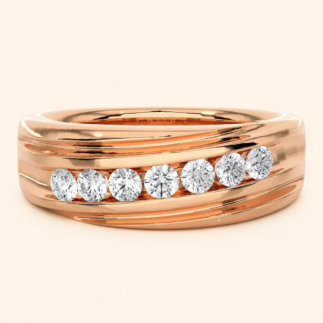 Front View Of 7 Stone Ring