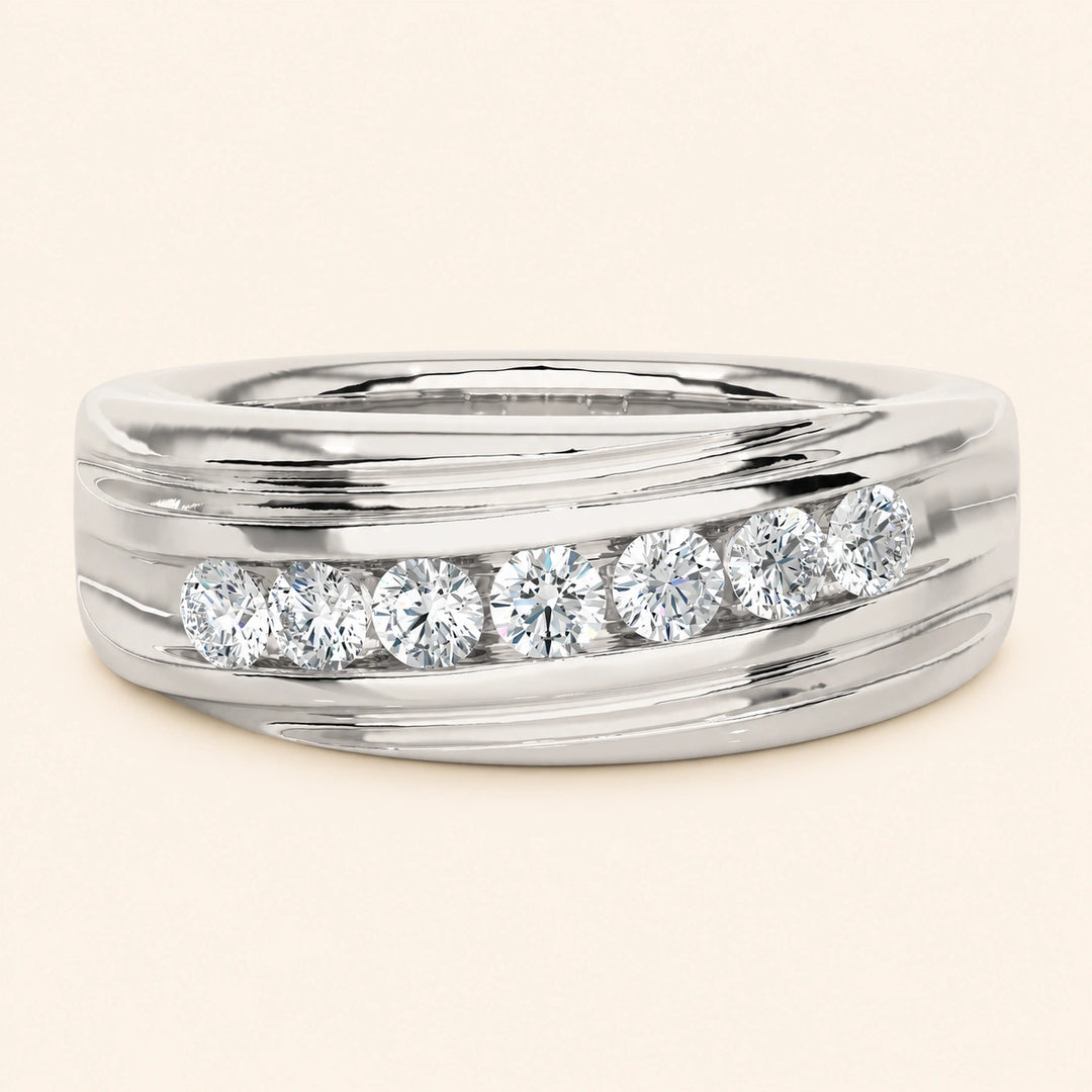 Front View Of 7 Stone Ring