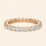 Load image into Gallery viewer, Front View Of Eternity Wedding Band
