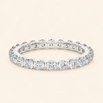 Load image into Gallery viewer, Front View Of Eternity Wedding Band
