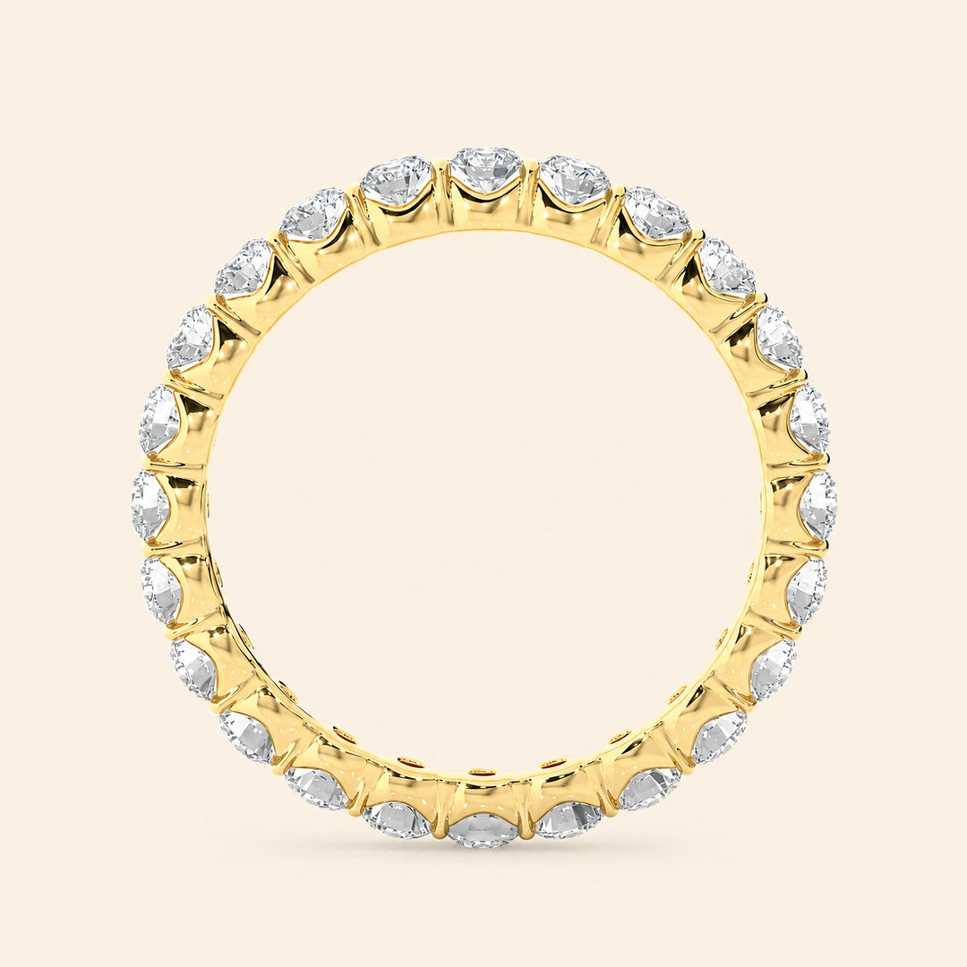 Back View Of Eternity Wedding Band