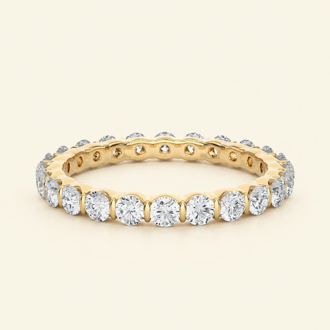Front View Of Eternity Wedding Band