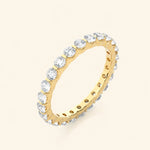 Load image into Gallery viewer, Angle View Of Eternity Wedding Band
