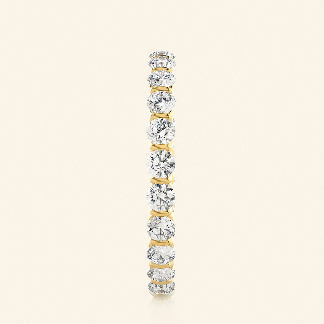 Side View Of Eternity Wedding Band